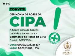 Posse da CIPA gestão 2023/2024 acontece dia 1/8